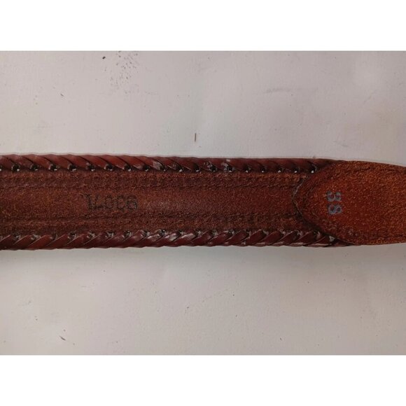 Tony Lama Men's Leather Multicolor Embroidered Belt 9307L - Picture 4 of 6